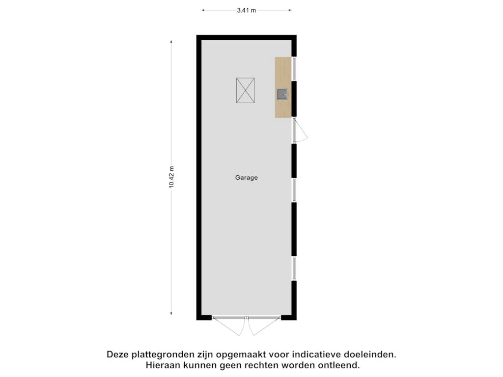 View floorplan of Garage of Weebosserweg 3