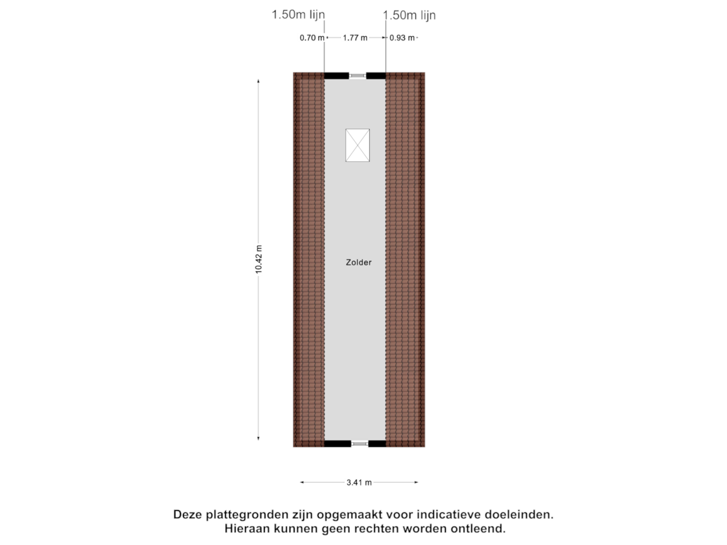 View floorplan of Garage Zolder of Weebosserweg 3