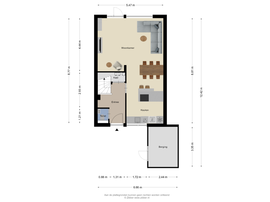 Bekijk plattegrond van Begane grond van Breklenkamp 85