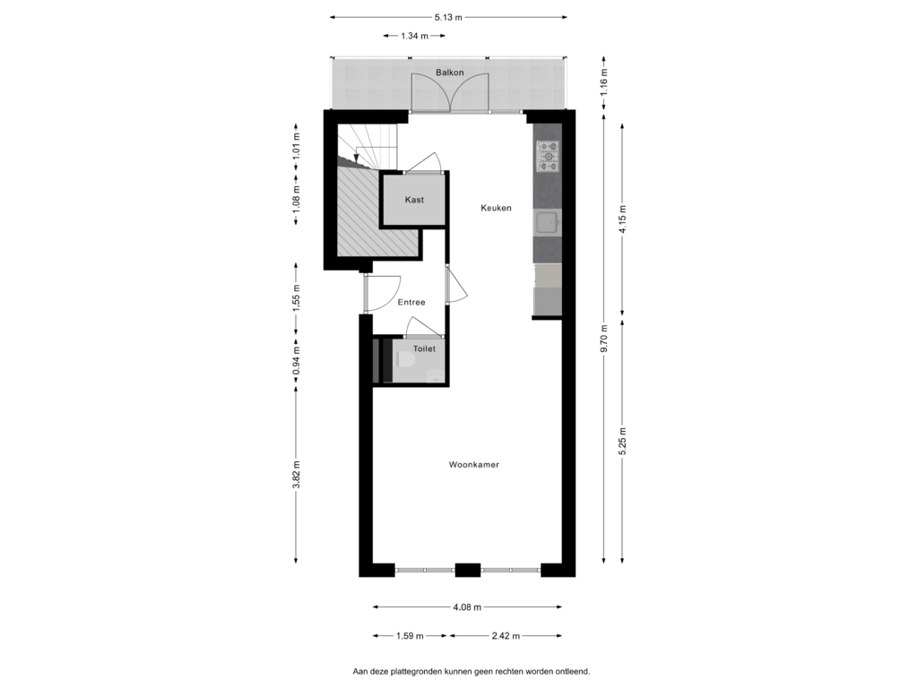 View floorplan of Eerste Woonlaag of Lindepad 11