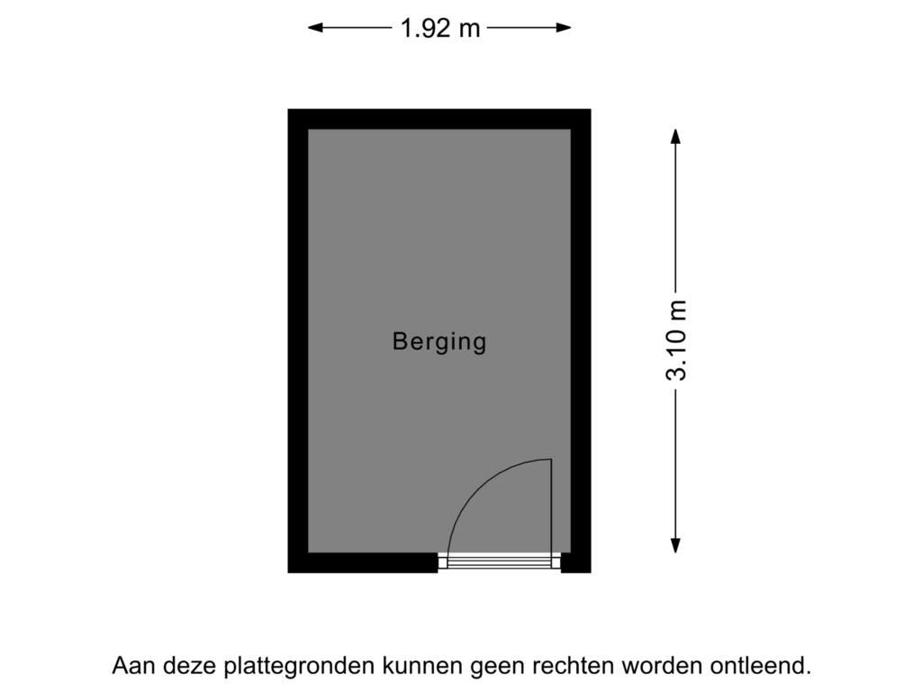 View floorplan of Berging of Lindepad 11