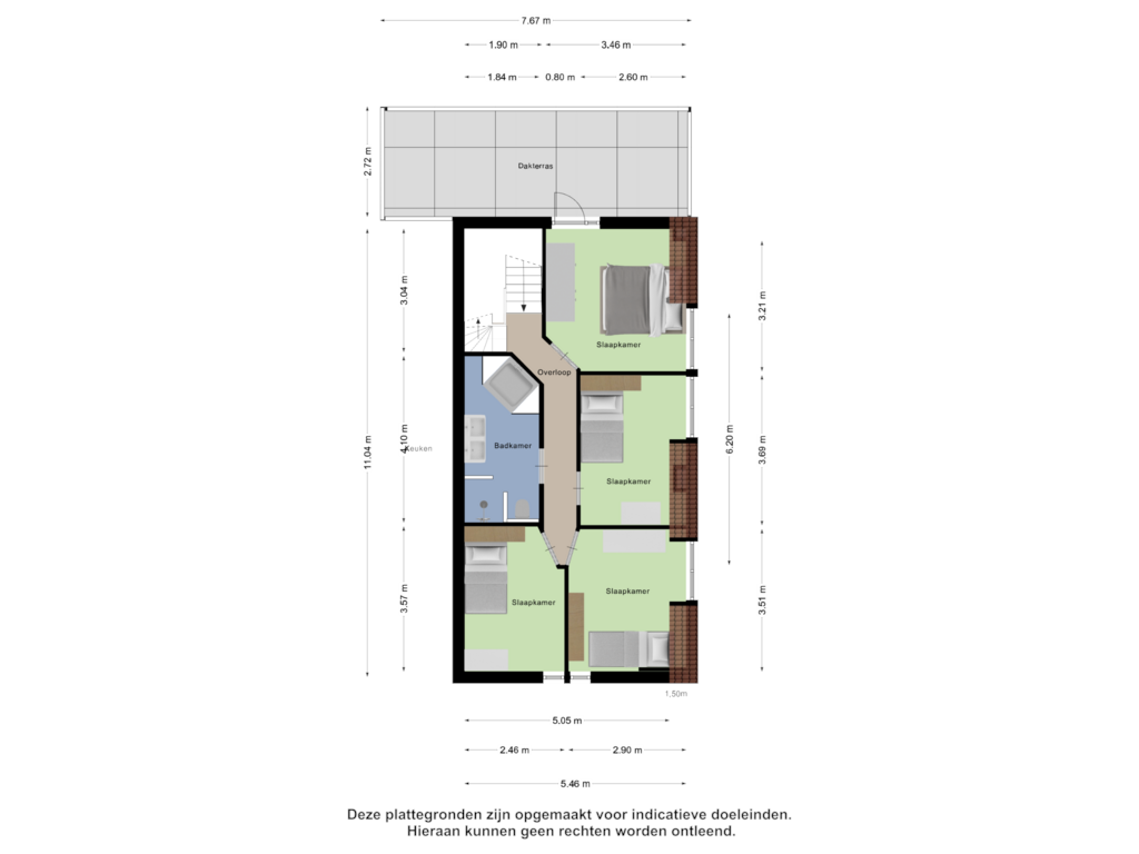 Bekijk plattegrond van Eerste Verdieping van Enkstraat 2