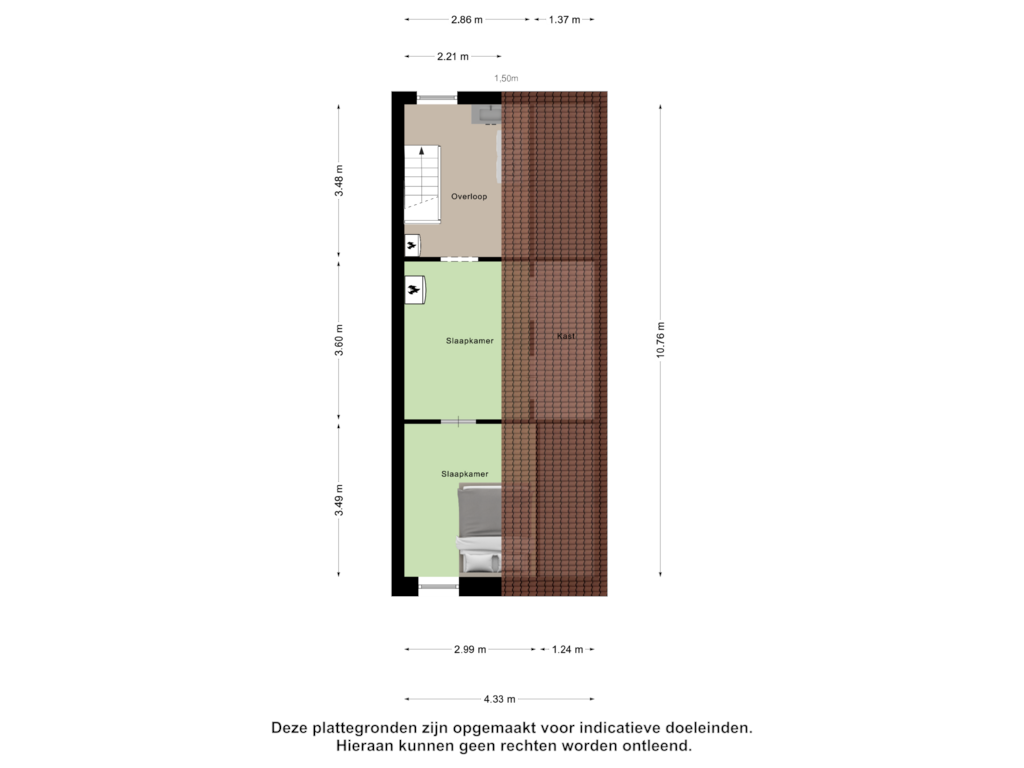 Bekijk plattegrond van Tweede Verdieping van Enkstraat 2