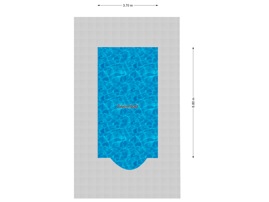 Bekijk plattegrond van Zwembad van Wageningsestraat 71