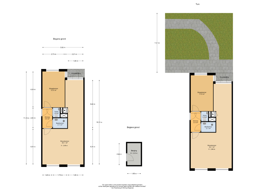 Bekijk plattegrond van Begane grond van Brentanostraat 168