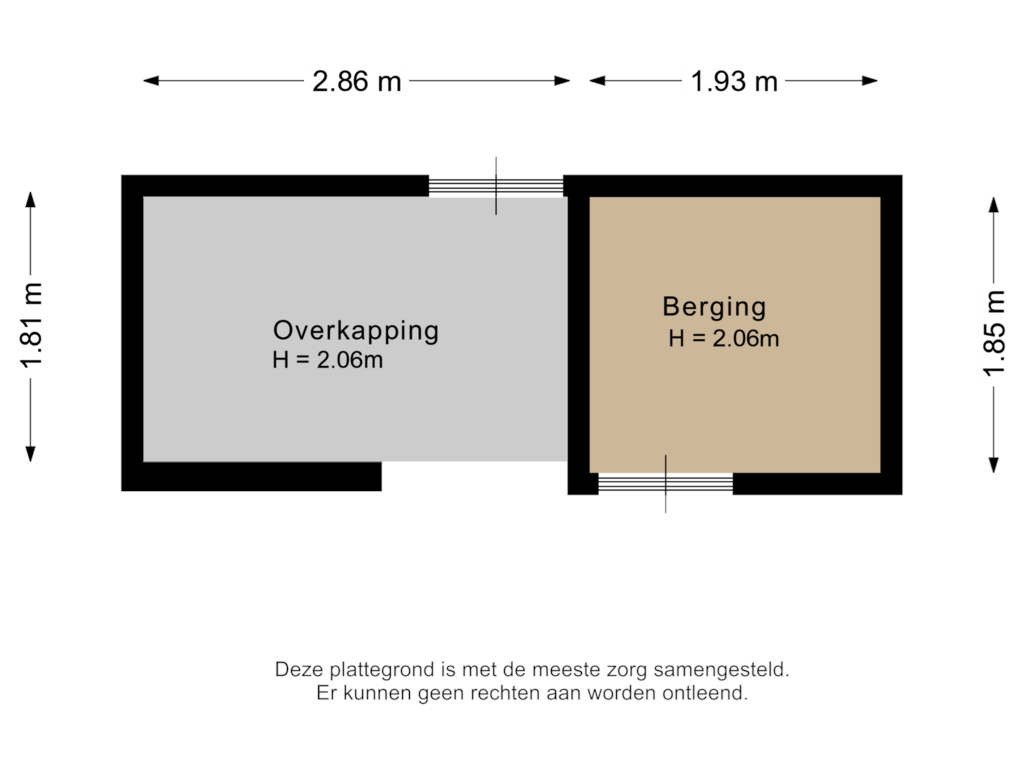 Bekijk plattegrond van Berging van West-Sidelinge 48-A