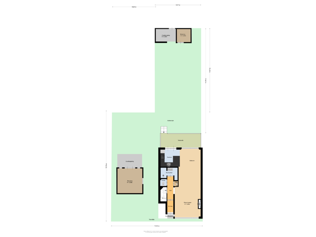 Bekijk plattegrond van Situatie van West-Sidelinge 48-A