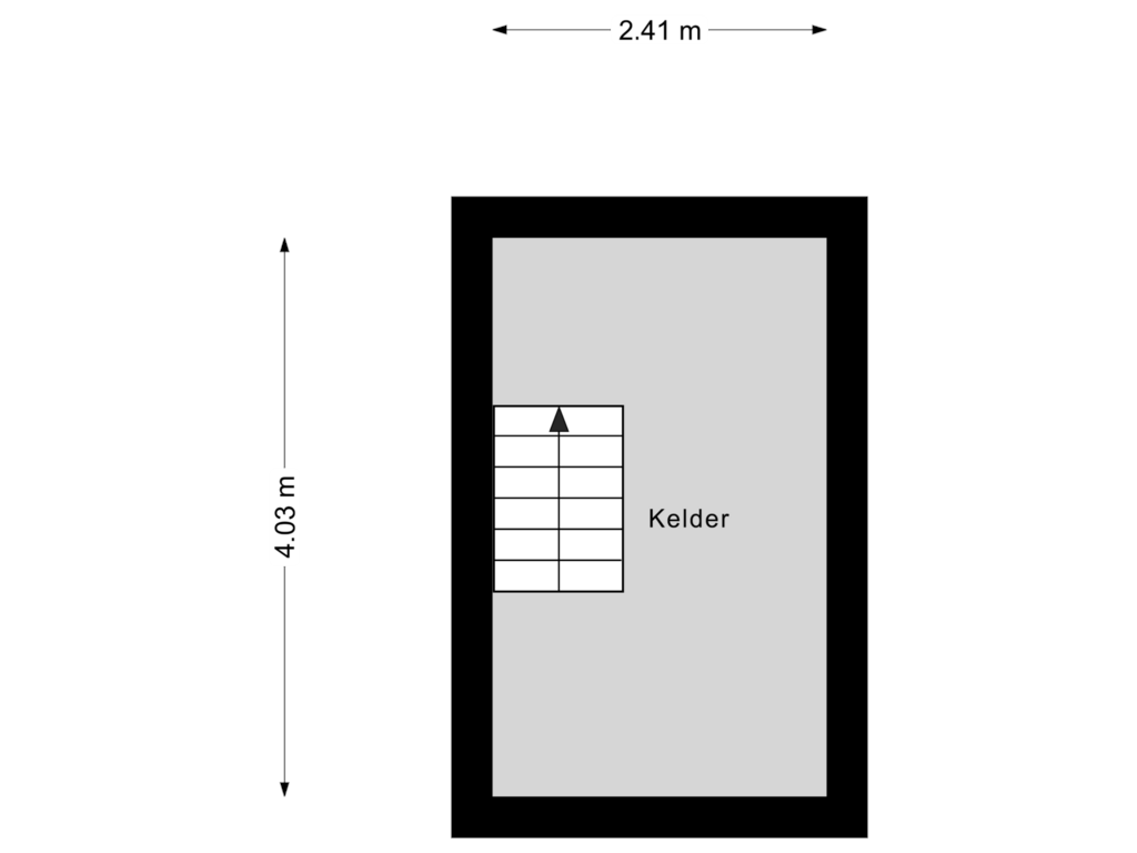 Bekijk plattegrond van Kelder van Dokter Mostartstraat 8