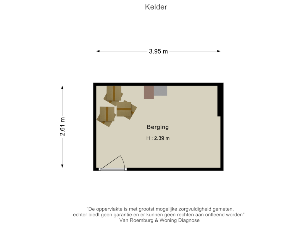 View floorplan of Berging of Pieter de Hoochstraat 11-F4