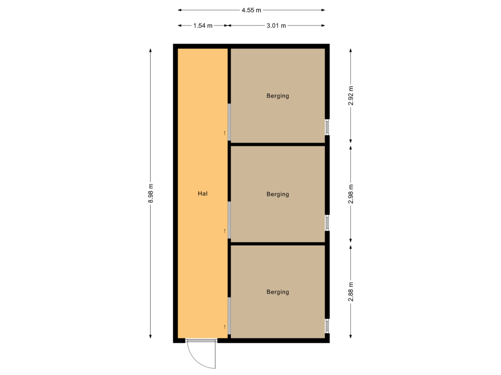 Bekijk plattegrond van Berging van Driftlakenseweg 2