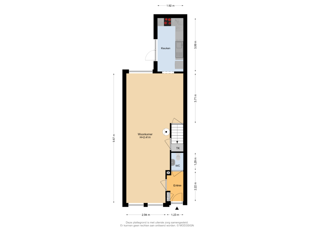 View floorplan of Begane Grond of IJmuiderstraatweg 64