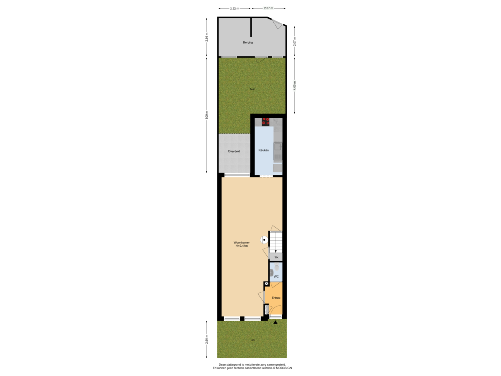 View floorplan of Situatie of IJmuiderstraatweg 64