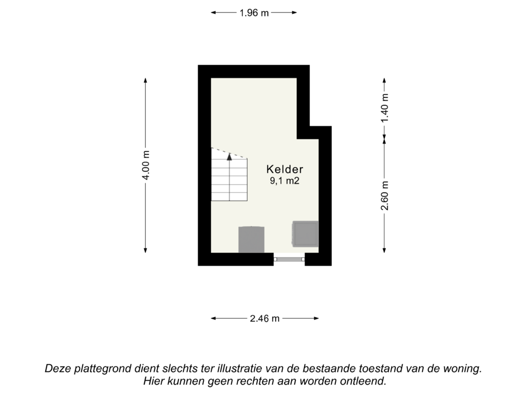 Bekijk plattegrond van Kelder van Staringstraat 16