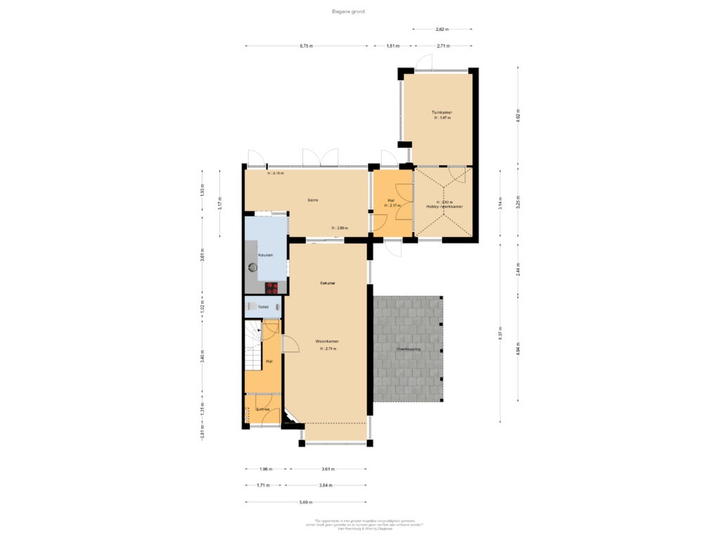 Bekijk plattegrond van Begane grond van Sloterweg 145