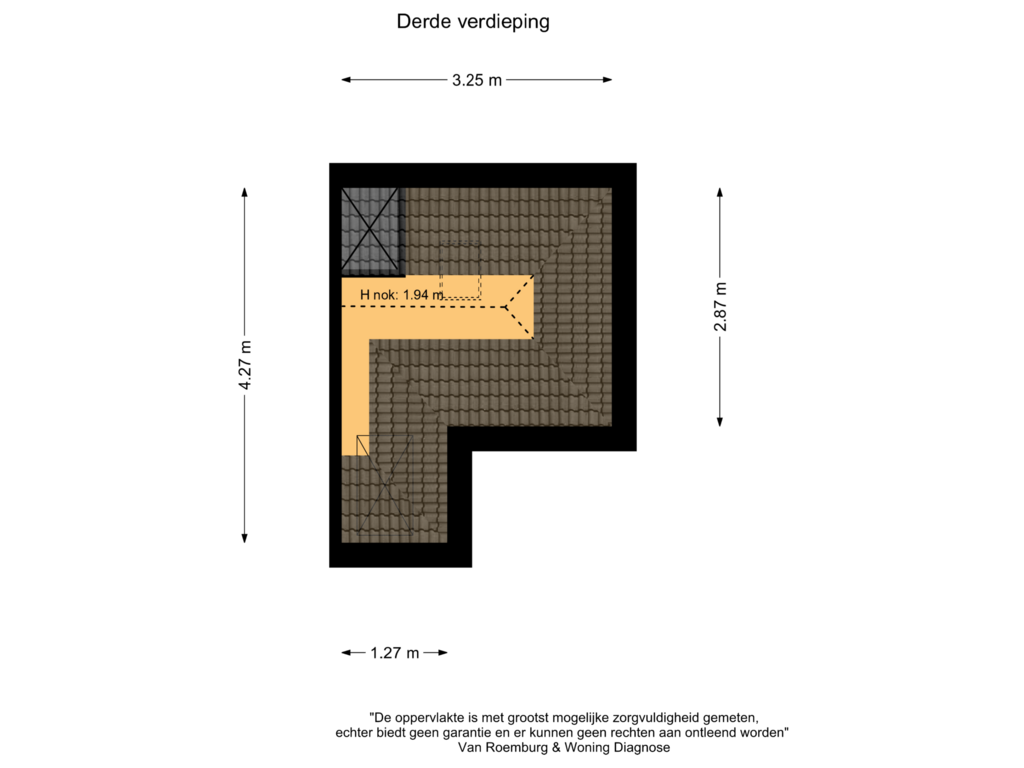 Bekijk plattegrond van Derde verdieping van Sloterweg 145