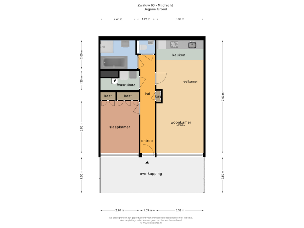 Bekijk plattegrond van BEGANE GROND van Zwaluw 63