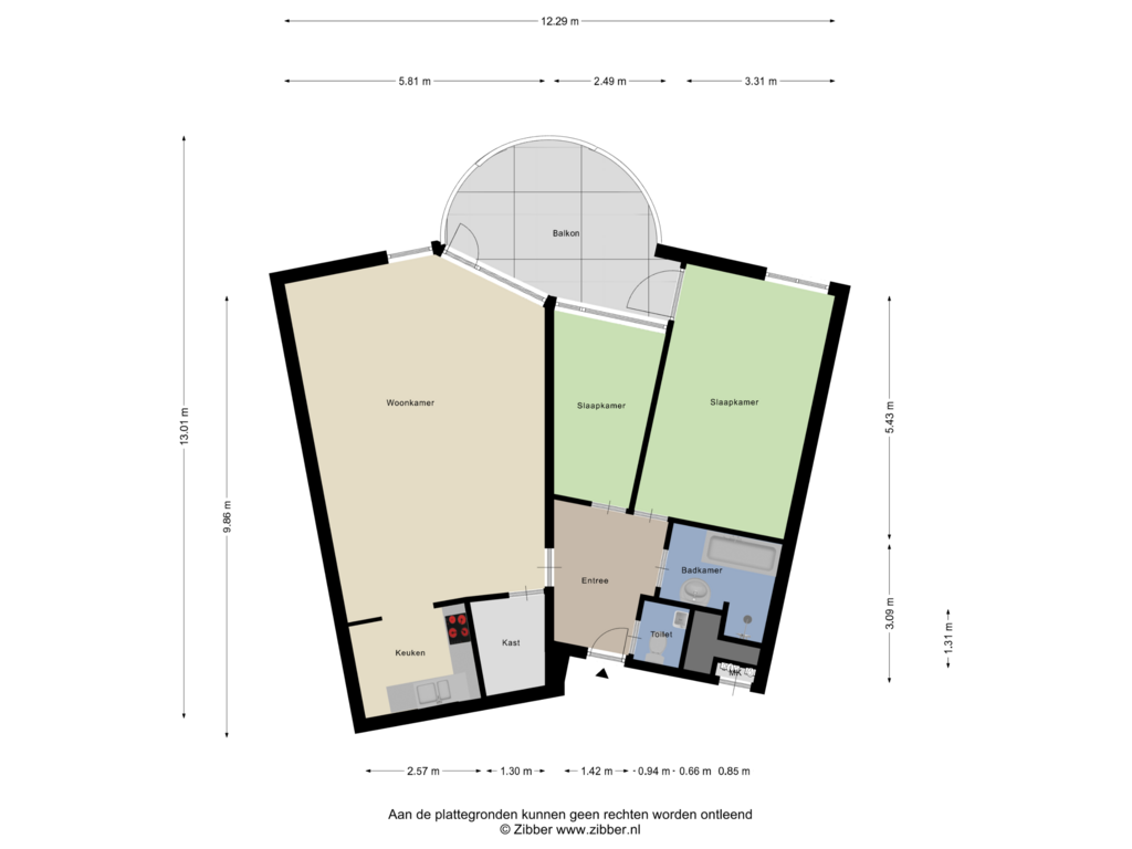 Bekijk plattegrond van Appartement van Putgraaf 327