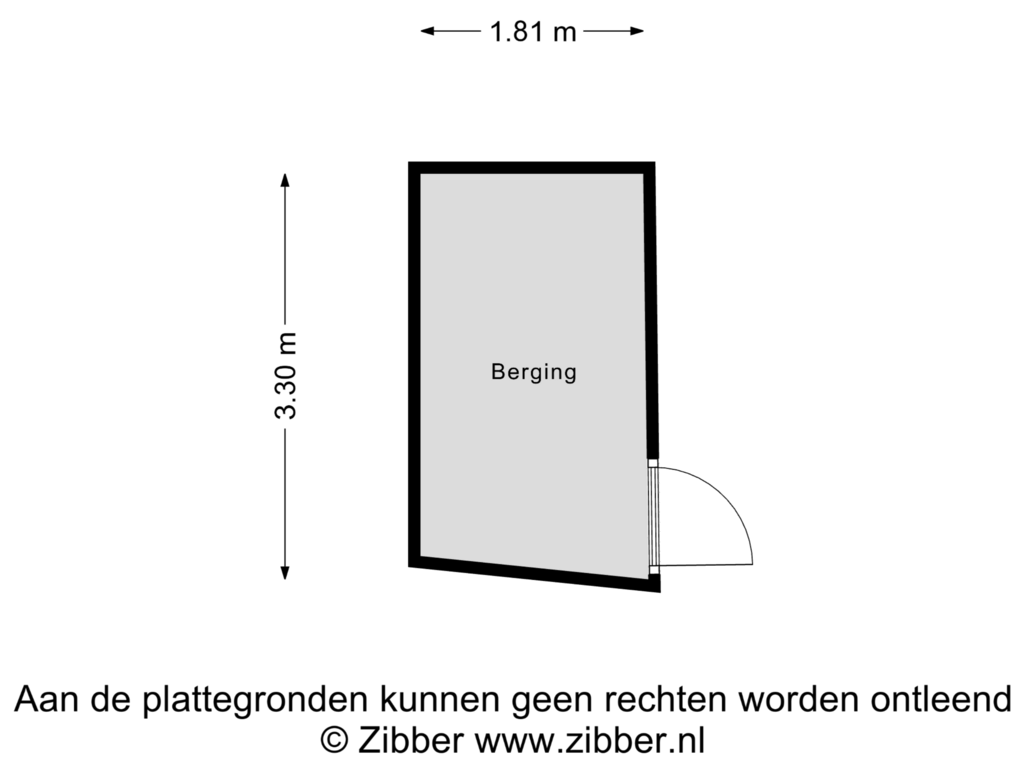 Bekijk plattegrond van Berging van Putgraaf 327