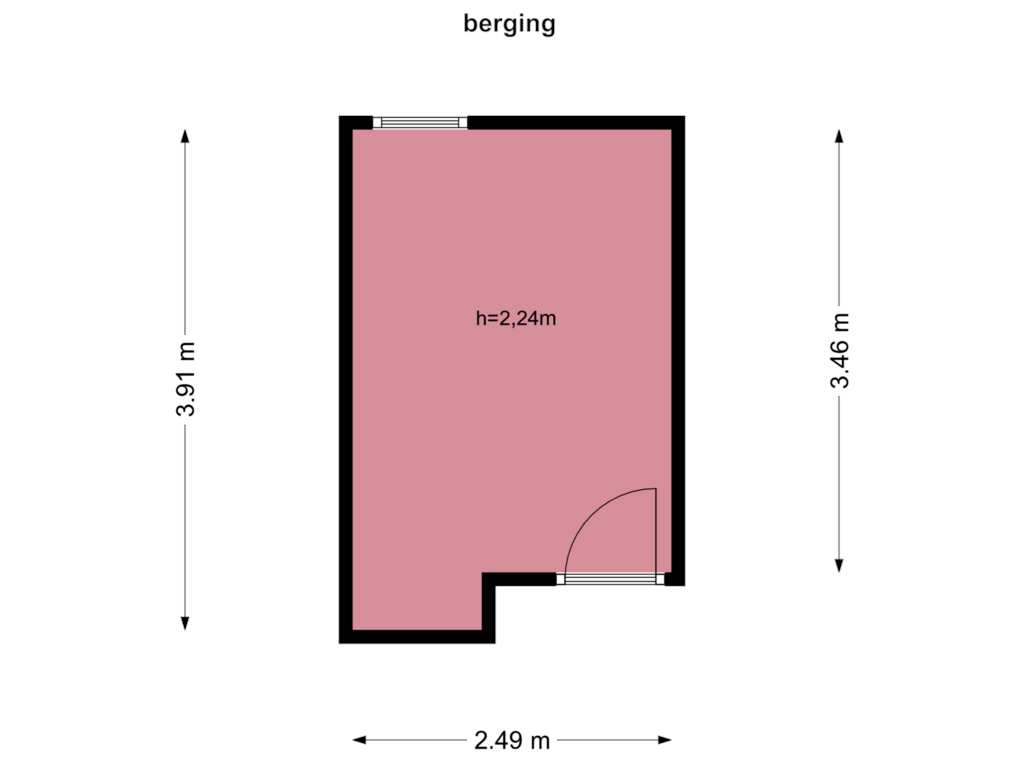 Bekijk plattegrond van berging van Van Riebeeckweg 130