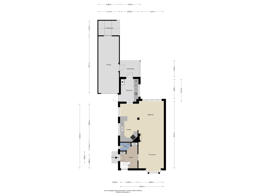 View floorplan of Begane Grond of Grachtstraat 35