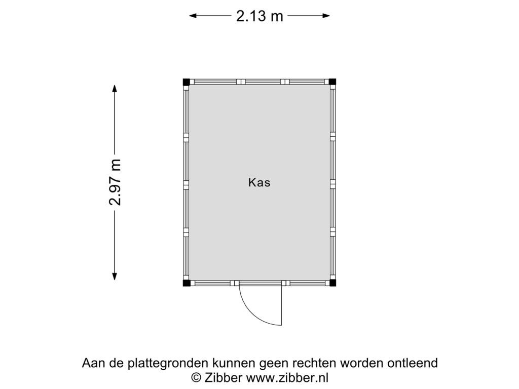 View floorplan of Kas of Grachtstraat 35