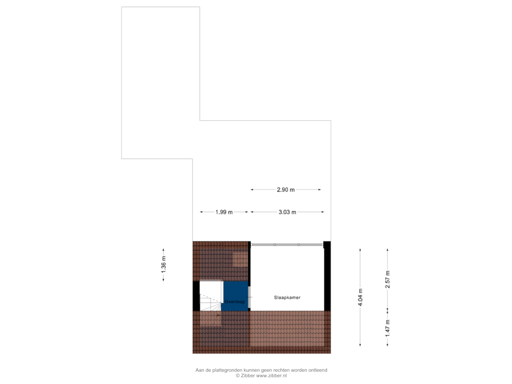 View floorplan of Tweede Verdieping of Kleefkruid 48