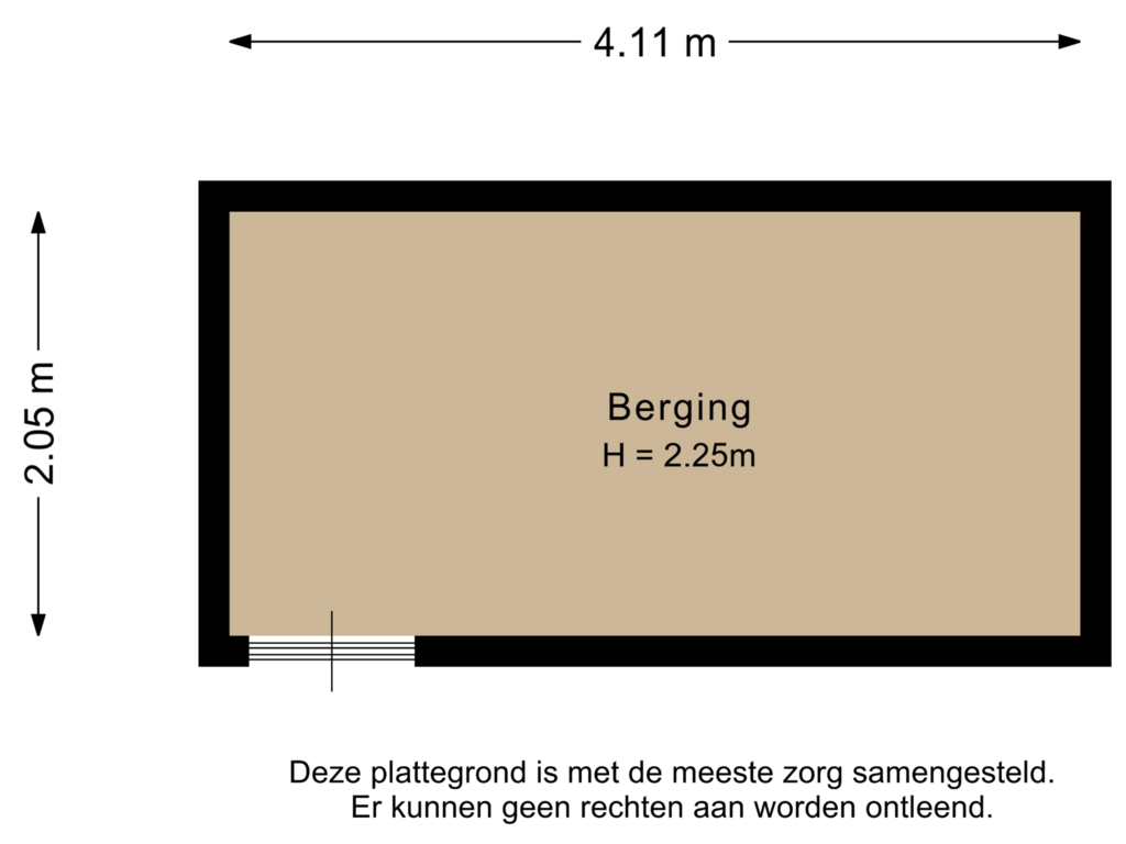 Bekijk plattegrond van Berging van Wijnkoopsbaai 41