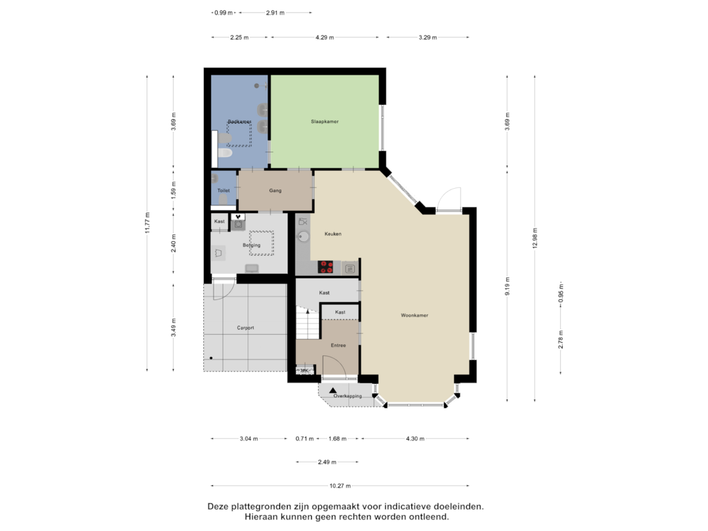 Bekijk plattegrond van Begane Grond van Brouwershof 12