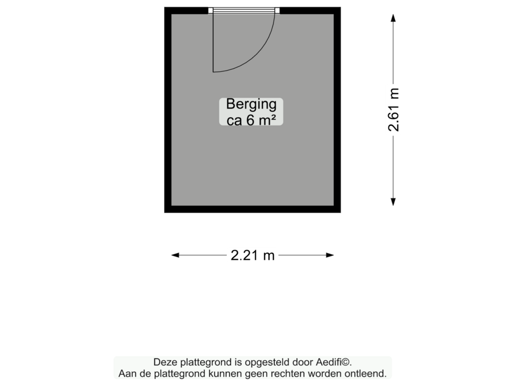 Bekijk plattegrond van Berging van Gedempte Kattendiep 110