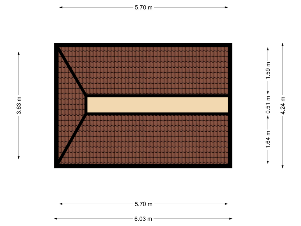 View floorplan of Tweede verdieping of Sportlaan 8