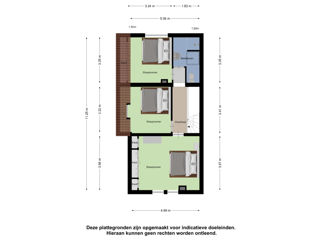 Bekijk plattegrond van Eerste Verdieping van Tragel West 67