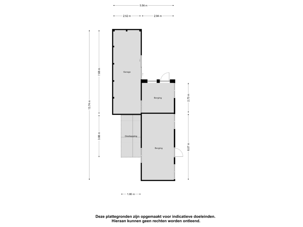 Bekijk plattegrond van Berging van Tragel West 67