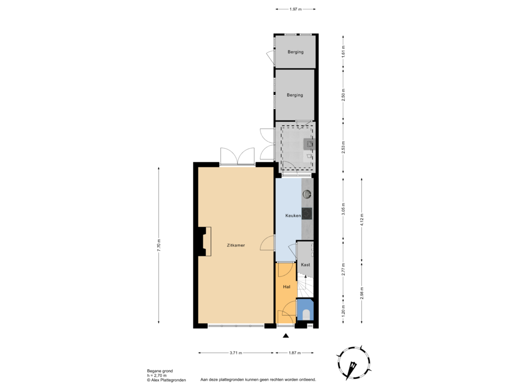 Bekijk plattegrond van Begane grond van Verkadestraat 8