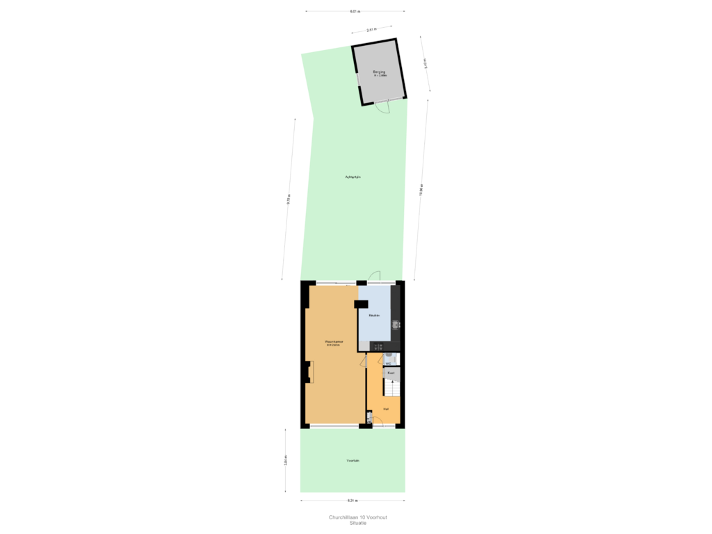 Bekijk plattegrond van Situatie van Churchilllaan 10