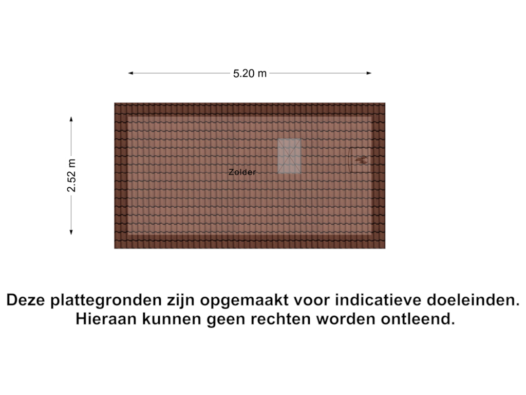 Bekijk plattegrond van Zolder van Westersingel 20