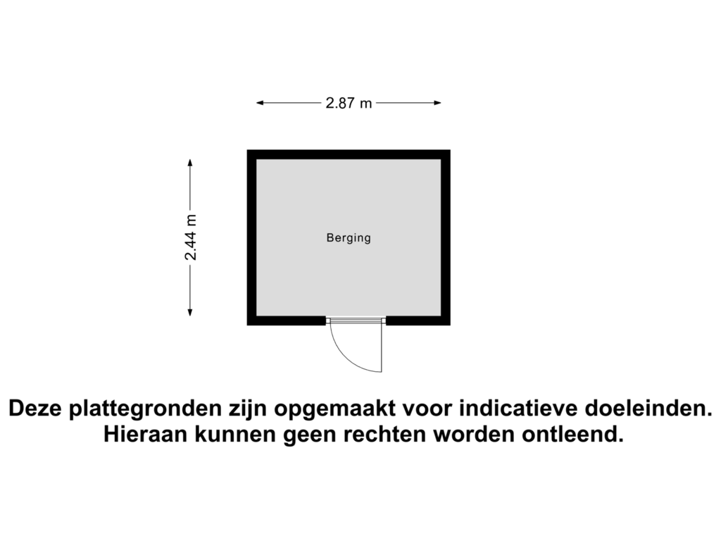 Bekijk plattegrond van Berging van Westersingel 20