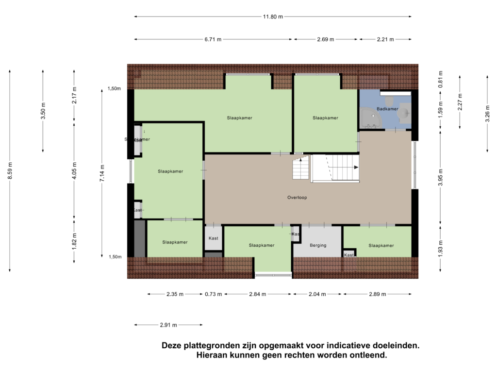 Bekijk plattegrond van Eerste Verdieping van Poststraat 3-A