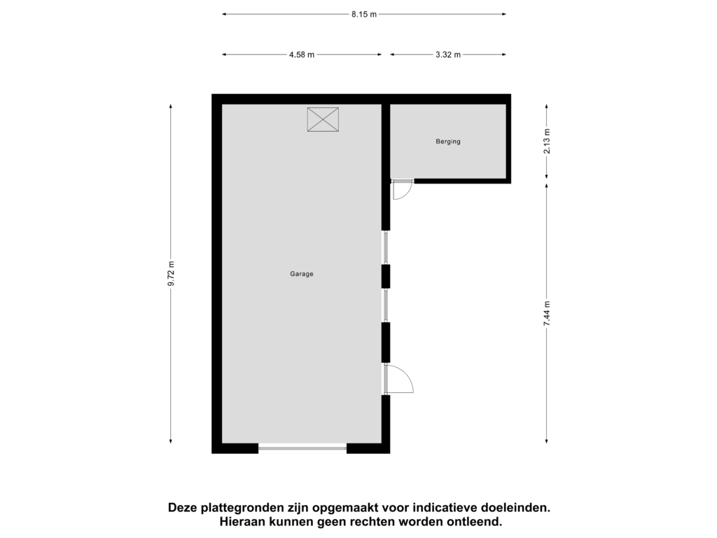 Bekijk plattegrond van Garage van Poststraat 3-A