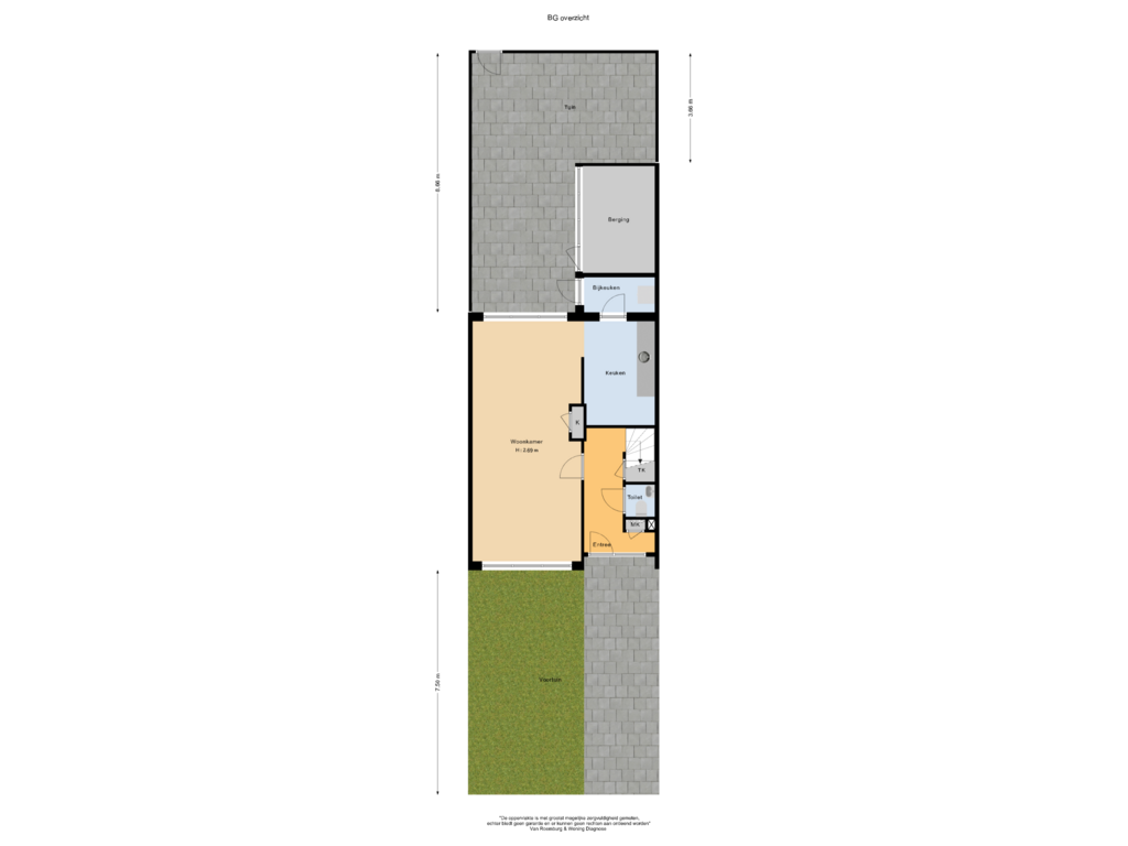 View floorplan of BG overzicht of Grutto 12