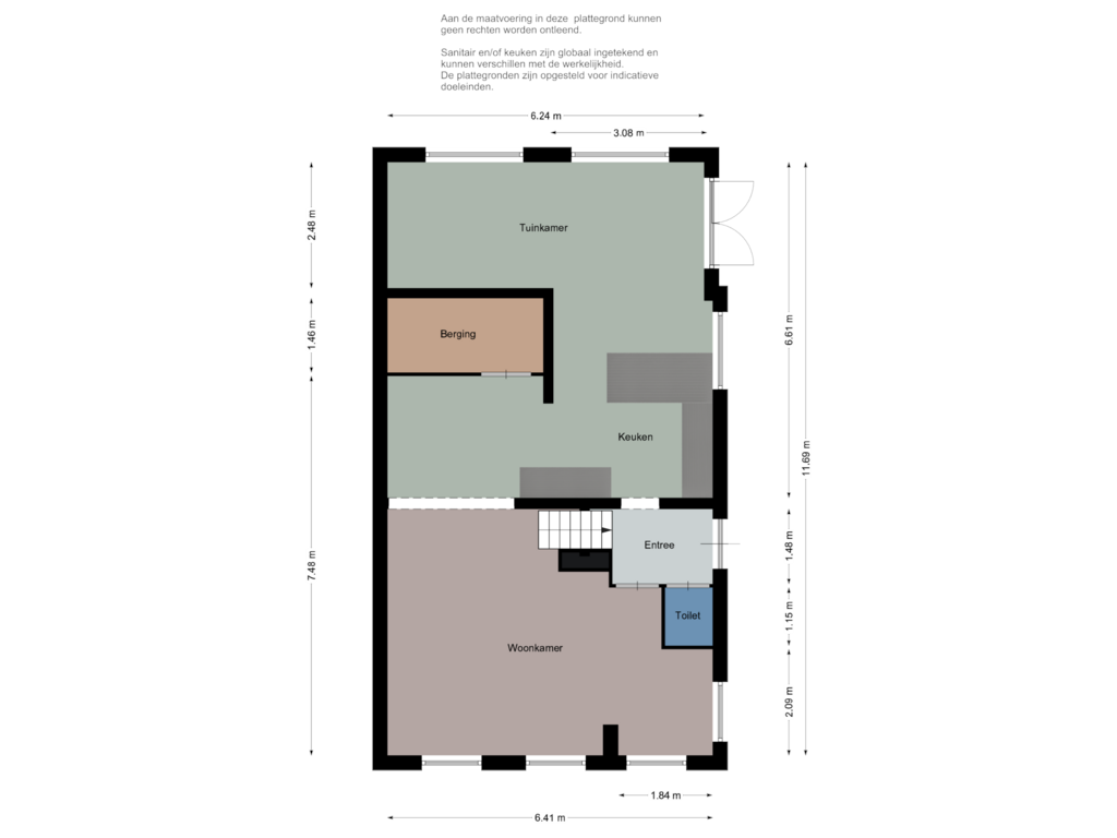 Bekijk plattegrond van Begane grond van Bouwdijk 30