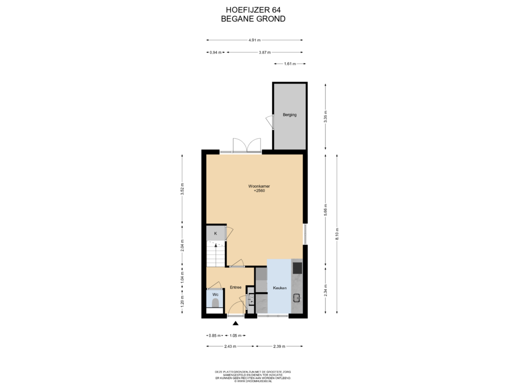 Bekijk plattegrond van Begane grond van Hoefijzer 64