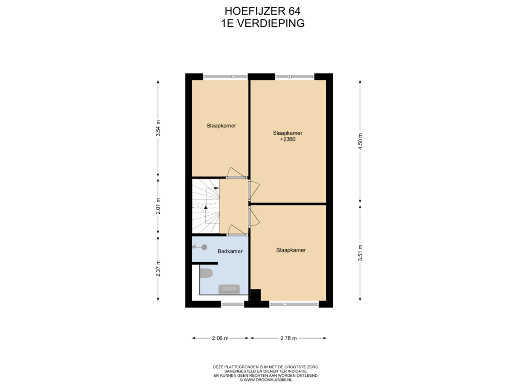 Bekijk plattegrond van 1E Verdieping van Hoefijzer 64