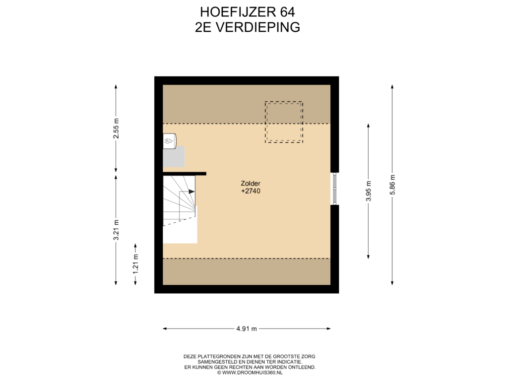 Bekijk plattegrond van 2E Verdieping van Hoefijzer 64