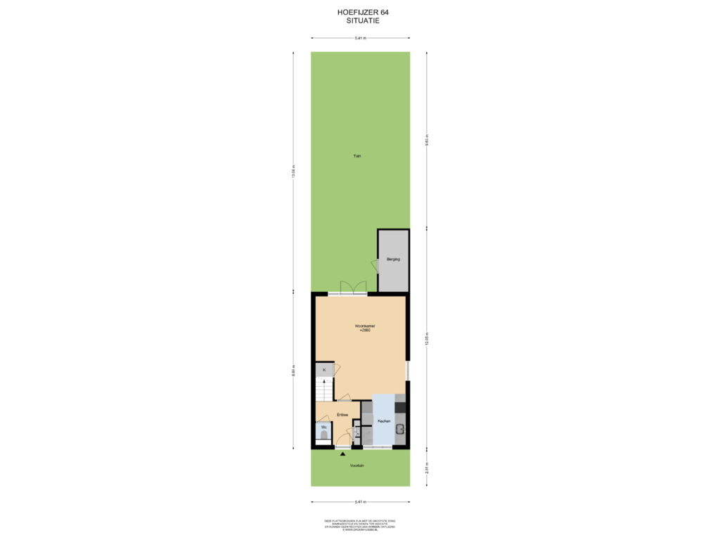 Bekijk plattegrond van Situatie van Hoefijzer 64