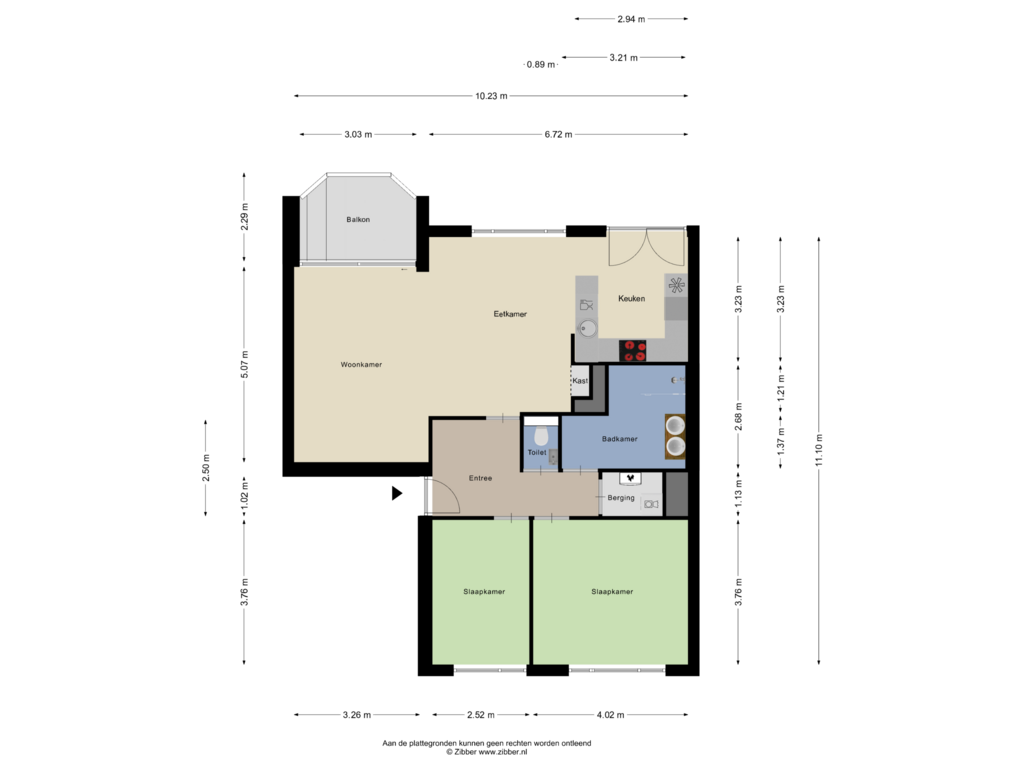 View floorplan of Appartement of Kraailandhof 37