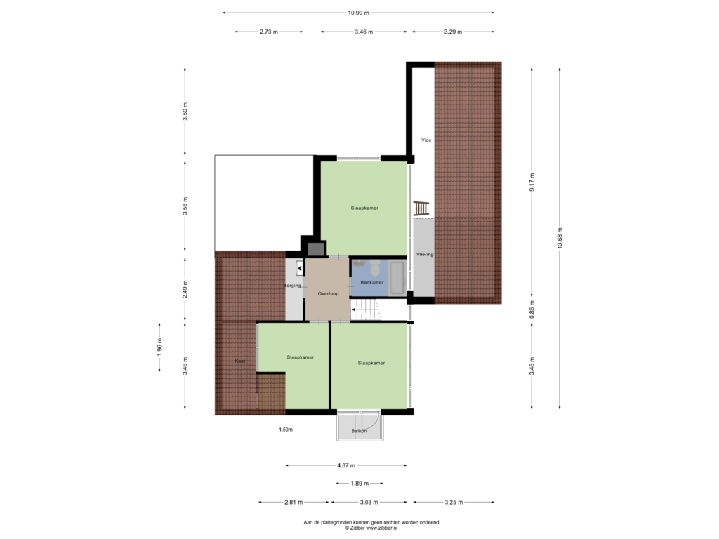 View floorplan of Eerste Verdieping of Balkerweg 4-C