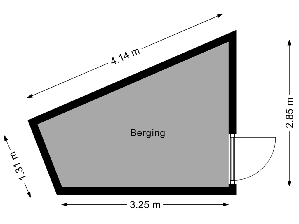 Bekijk plattegrond van Berging begane grond van Deltahof 11