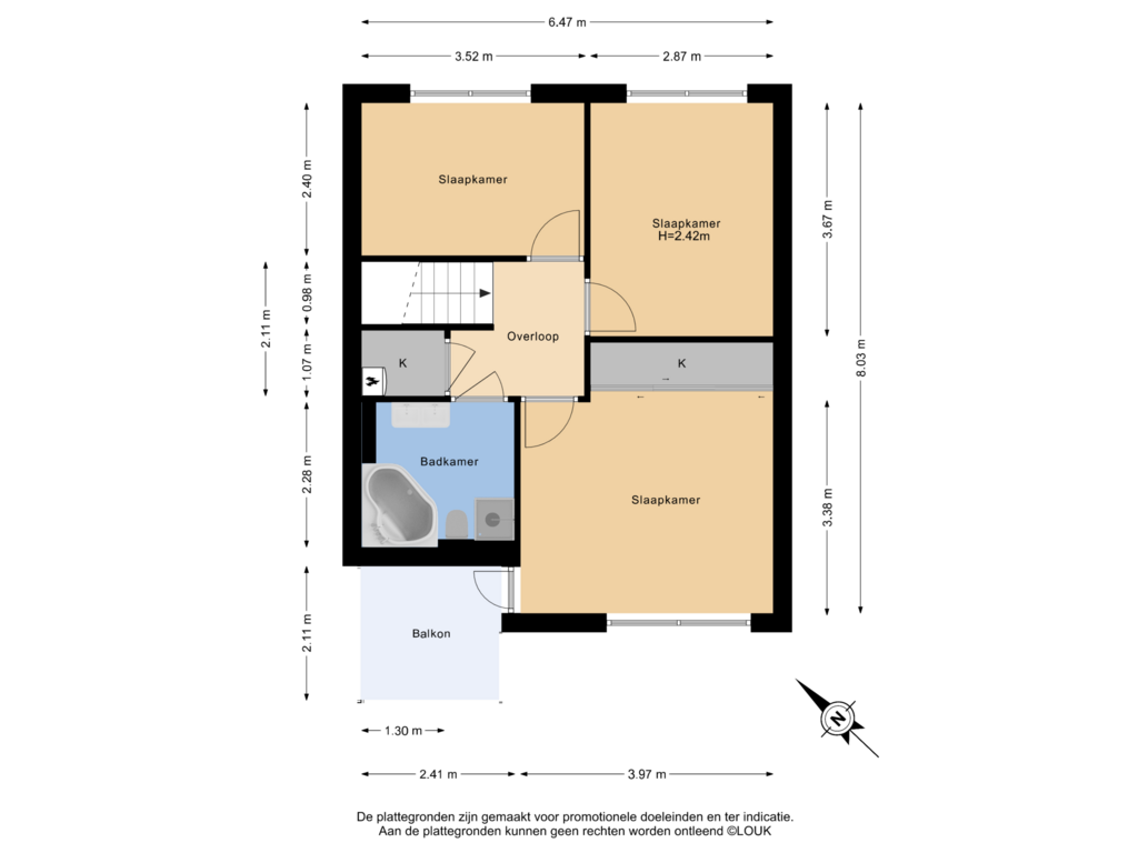 Bekijk plattegrond van 1e Verdieping van Theresiastraat 7