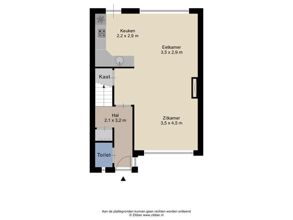 Bekijk plattegrond van Begane grond van van Rummenstraat 9