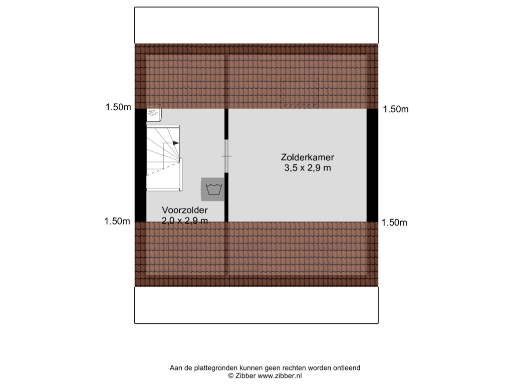 Bekijk plattegrond van Tweede verdieping van van Rummenstraat 9